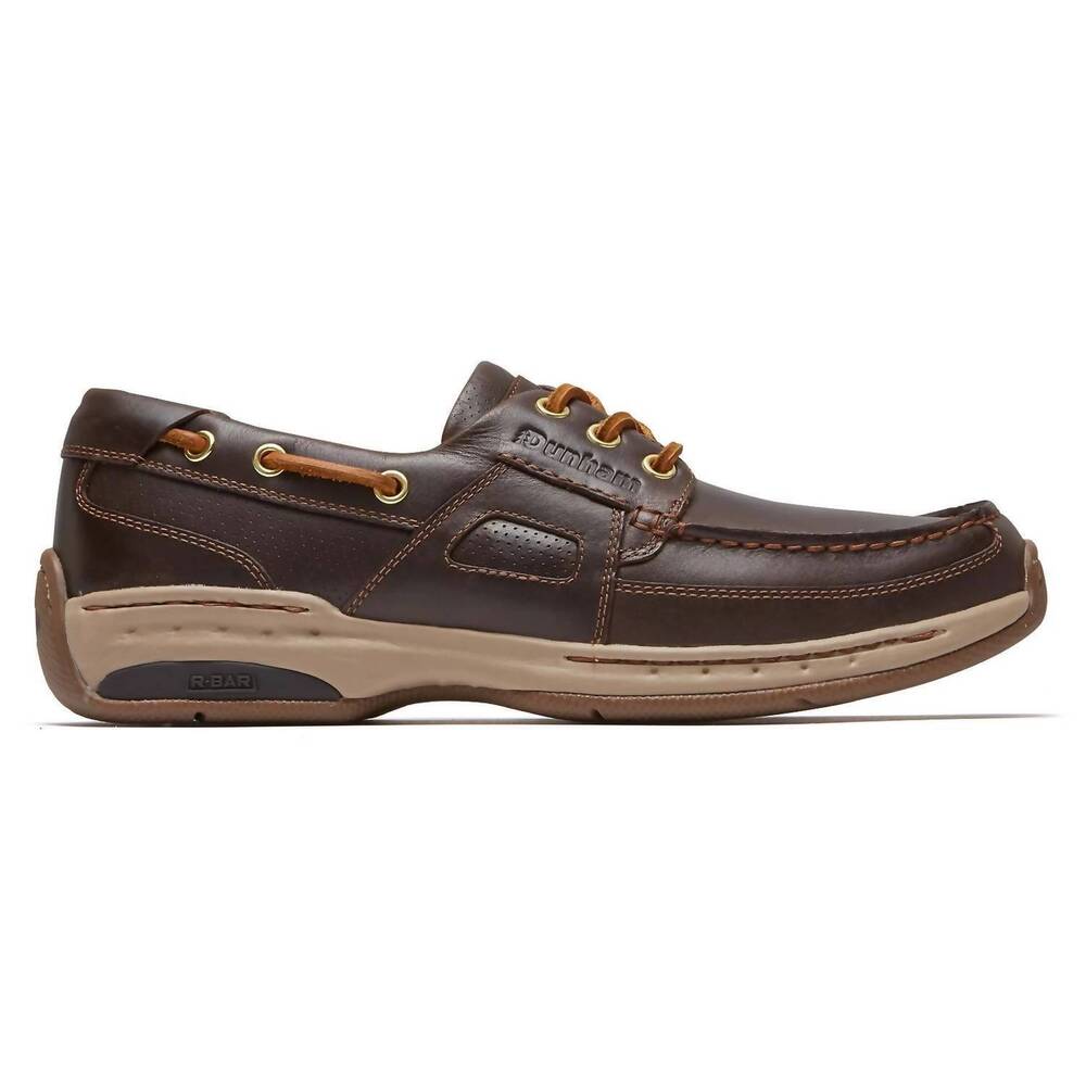 NEW DUNHAM men's captain shoes in dark brown